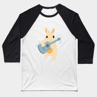 Guitar Bunny Baseball T-Shirt